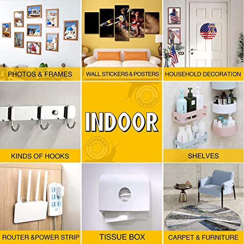 CZoffpro Double Sided Tape Heavy Duty - Clear Mounting Adhesive Two Tape, Transparent Strong Removable Stick Wall Strips Picture Carpet - Arts & CZoffpro