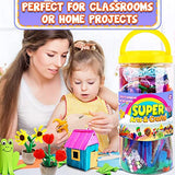 FUNZBO Arts and Crafts Supplies for Kids - Kids Craft Kit with Art Supplies & Craft Supplies, Preschool Learning Activities, School Art Project, DIY FUNZBO