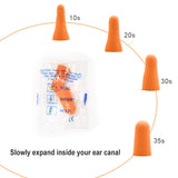 Quality Foam Earplugs 200 Pair - 32dB Noise Cancelling Soft High Decibel Ear Plugs for Noise Reduction Ear Protection Concerts Loud Music Shooting Quality Plugs by Rips