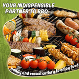 Sukh 290PCS Bamboo Sticks Bulk - Premium Natural Wooden Skewers Bamboo Skewers Wood Sticks for BBQ, Open Fire Pit, Caramel Apples, Hamburger, Fruit, Sukh