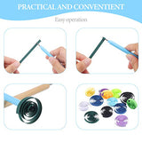 8 Pieces Bone Folder Tools Include 2 Pieces Bone Folder Paper Creaser 3 Pieces Double Head Indentation Pens with Sugar Stir Needle Quilling Needle Mudder