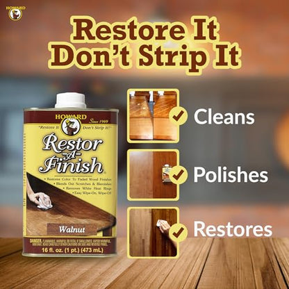 Howard Products RF2016 RF3016 Restor-A-Finish, 16 oz, Maple-Pine - WoodArtSupply