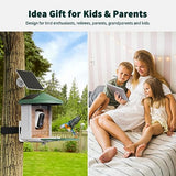 HARYMOR Bird Feeder with Camera with AI Identify Bird Species Solar Panel, Smart Bird House with Cam, Live View, Instant Arrival Alerts, Capture Bird HARYMOR