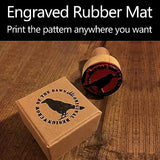 Frddiud Rubber Stamp Sheets for Laser Engraving Machine, 2 PCS A4 Size Engraving Soft Rubber Mats for Laser Cutter to Make Rubber Stamps, Ink Stamp Frddiud