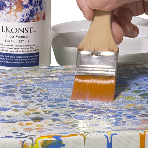 I.KONST All-in-One Cell Effect Pouring Acrylic Paint - For Flow Art, Fluid Art, Drip Art, Splatter Paint, Cell Painting (1, 6) I.KONST