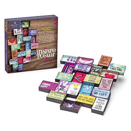Craft-tastic – Inspire Poster Kit – Design a One-of-a-Kind Freeform Poster – Ages 8+ Craft-tastic