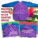 U.S. Art Supply 29-Piece Children's Acrylic Paint Artist Set with 12 Paint Colors, 7 Brushes, 12" Easel, 4 Canvas Panels, 3 Painting Palettes, Color US Art Supply