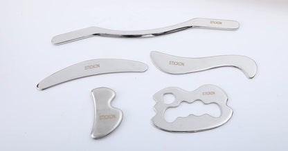 STICKON Stainless Steel Gua Sha Muscle Scraper Tools Set, Gua Sha Massage Scraper Tools for Physical Therapy, Scraping Massage Tools IASTM Tools - - WoodArtSupply