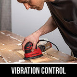 SKIL Corded Detail Sander, Includes 3pcs Sanding Paper and Dust Box - SR250801 Skil