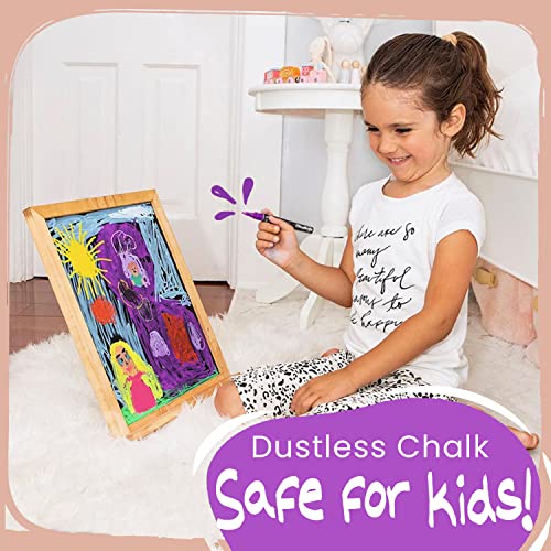 Extra Fine Tip Liquid Chalk Markers (10 Pack) with Gold & Silver - Dry Erase Marker Pens for Blackboard, Windows, Chalkboard Signs, Bistro - 1mm Tip Chalkola