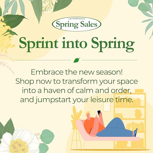 HOMEDANT Z-beam 5 Tier Laminated Heavy Duty Garage Storage Adjustable Wide Size Metal Shelving Unit Utility Rack Shelves Organization Multipurpose HOMEDANT