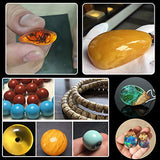 15 Pieces Resin Casting Tools Set - Include Sand Papers, Polishing Blocks, Polishing Cloth, Round File, Semicircular File, Flat File and Scissors for Sakolla