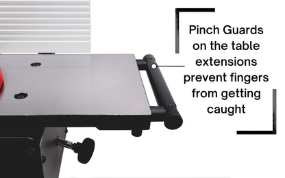 Cutech 40180HI 8-Inch Spiral Cutterhead Benchtop Jointer with Cast Iron Tables, 16 Tungsten Carbide Inserts, Extra Long 24" Fence and Additional - WoodArtSupply