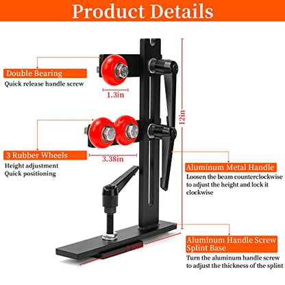 Wood Lathe Steady Rest, JAZORR L Shape Woodworking Steady Rest, Lathe Tool Rest,Wood Lathe Tools, Wood Lathe Tools and Accessories with Three Metal - WoodArtSupply