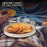 Wooden Round Trays for Serving - Five Piece Nested Breakfast Tray - Wood Crafts Trays for Organizing | Bathroom Tray - Food Trays for Party Buffet Hammont