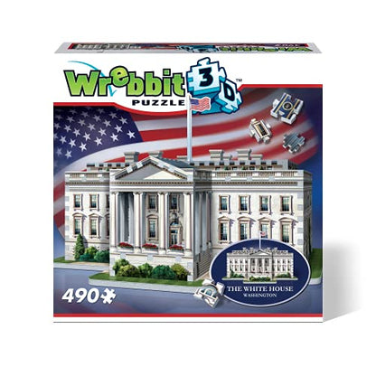 WREBBIT 3D The White House - 3D Jigsaw Puzzle (490 pieces) (W3D-1007) - WoodArtSupply