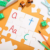 Junkin 100 Pcs Large Blank Puzzle Puzzle Pieces Cutouts DIY Make Your Own Puzzle Kit Paper Puzzle Kit for Classroom Decor Bulletin Board School DIY Junkin