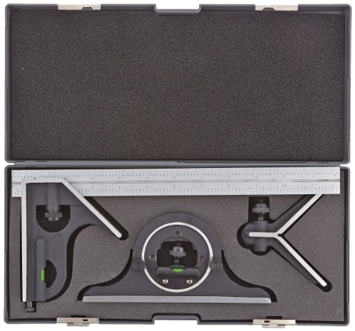 Fowler 52-370-012-0, 4 Piece Combination Square Set With 12" Blade Fowler