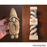 Basswood Blocks for Carving (8 Pieces - 1 1/4" x 1 1/4" x 5") - Wood Carving Kit with Unfinished Whittling Wood Blank Blocks STARLING EDGE