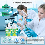 Epoxy Resin, 1 Gallon Super Gloss Epoxy Resin Kit, Self Leveling No Bubble Easy Mix 1:1 Casting & Coating Resin and Hardener Kit for Jewelry Casting, Shabebe