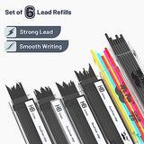 Mr. Pen- Metal Mechanical Pencil Set with Lead and Eraser Refills, 5 Sizes, Black, 0.3, 0.5, 0.7, 0.9, 2mm, Drawing Mechanical Pencils, Mechanical Mr. Pen