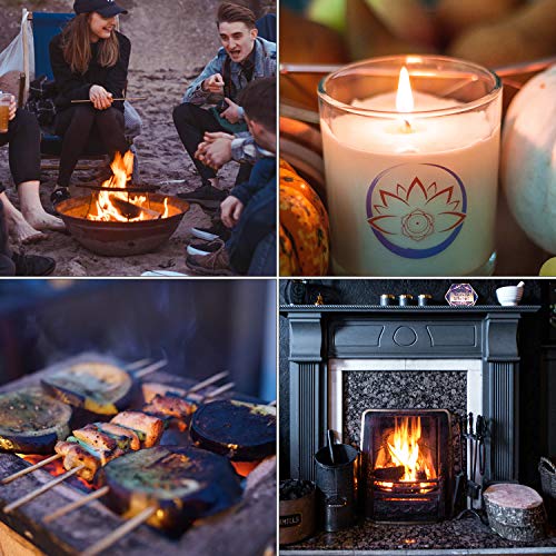 Butane Lighter Torch Long Lighter Jet Flame Windproof Lighter with Visual Fuel Window for Fireplace Kitchen Grill BBQ Camping, Black (No Butane V 1985.5.10