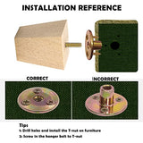 Michanco 3 Inch Unfinished Solid Wood Furniture Legs - Set of 4 Tapered Square Feet for DIY Home Upgrades Michanco