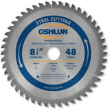 Oshlun SBF-082548 8-1/4-Inch 48 Tooth TCG Saw Blade with 1-Inch Arbor (5/8-Inch Bushing) for Mild Steel and Ferrous Metals OSHLUN