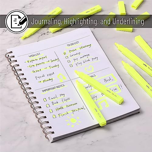 Mr. Pen- Aesthetic Highlighters, 12 pcs, Yellow, Chisel Tip, Bible Highlighters and Pens No Bleed, Bible Highlighter Pens, Cute Highlighters, No Mr. Pen