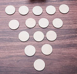 Sowaka 50 Pcs Unfinished Wooden Circle Discs Round Small Blank Natural Wood Slices for Crafting Writing DIY Project Ornament Painting Art Home sowaka