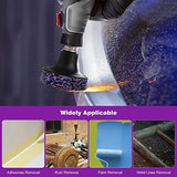 TSOAPX 10 PCS 2" Quick Change Strip Discs, Purple Non Woven Nylon Easy Stripping Discs with Male R-Type Backing, Die Grinder Attachments for Clean TSOAPX