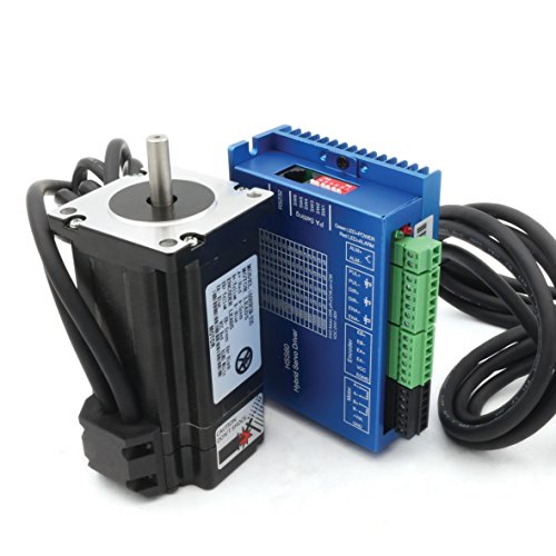CNCTOPBAOS Nema24 3N.m Closed Loop Stepper Motor 88mm 5A,2HSS60 Hybrid Motor Driver 24-50V DC,60x60x88mm 3NM Closed-Loop Servo Motor CNC Controller RATTMMOTOR