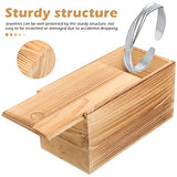 COHEALI Box Box Pull Out Wooden Box Wood Box Wood Packing Box Large Container Makeup Organizer Drawers Unfinished Treasure Chest Large Jewelry COHEALI