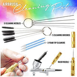 Airbrush Cleaner Kit With Brush Cleaner Solution - Ultimate Airbrush Cleaning Kit, Holder, and Pot for Efficient Cleaning of Airbrushes - Glass Clean Pixiss