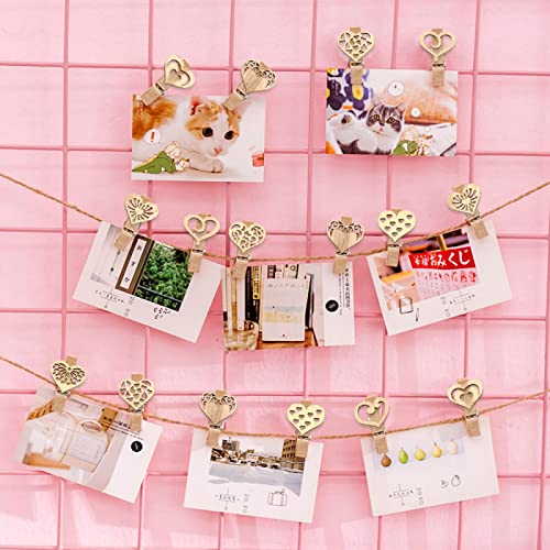 KitBeads 100pcs Wood Heart Cutouts Hollow Wood Heart Embellishments Valentine Love Heart Shape Laser Cut Ornaments for Crafts DIY Home Decorations KitBeads