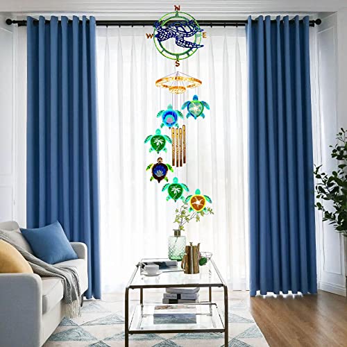 Wind Chimes Resin Molds Silicone Kit Bundle, Sea Turtle Epoxy Mold Wind Bell Silicone Moulds for Home Outdoor Indoor Decorations DIY Crafts KABAKE