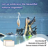 Legigo 10 Pack Blank DIY Craft Bag Canvas Pen Case Blank Makeup Bags - Canvas Pencil Bag Cotton Canvas Cosmetic Bag Multi-Purpose Travel Cosmetic Bag Legigo