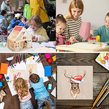 Unfinished Wood Pieces,18 Pack Basswood Sheets 1/16 Thin Plywood Wood Sheets for Crafts,Perfect for Architectural Models, Wooden DIY Ornaments, Cassny