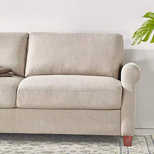 Maricome Wood Furniture Legs for Sofa/Chair/Ottoman Pyramid Walnut Wooden Feet Set of 4 (3 Inch Walnut) Maricome