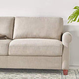 Maricome Wood Furniture Legs for Sofa/Chair/Ottoman Pyramid Walnut Wooden Feet Set of 4 (3 Inch Walnut) Maricome