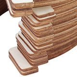 Wooden Cutouts, 24Pcs DIY Wood Horseshoe Shape Unfinished Cutouts Pendant Handmade Craft Decoration Yosoo