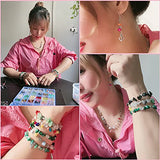 Xmada Jewelry Making Kit - 1587 PCS Beads for Jewelry Making, Jewelry Making Supplies with Crystal Beads, Jewelry Plier, Beading Wire, Earring Hooks, Xmada