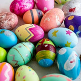 ZOENHOU 40 PCS 2.4 x 1.8 Inch Wooden Easter Eggs to Paint, Quality Unfinished Wooden Easter Eggs, Unpainted Wooden Eggs Fake Wood Craft Eggs for ZOENHOU