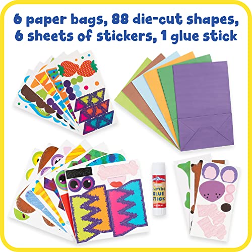 READY 2 LEARN Paper Bag Puppet Pets - 238 Pieces - 6 Animals - Puppet Making Kit for Kids Ages 3-5 - Inspire Creativity, Storytelling and Role Play READY 2 LEARN