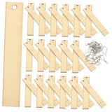 COHEALI 5 Sets Blank Wood Earrings Pendants Blank with Hole Wood Blanks Unfinished Earring Pendants Wood Earring Making kit Earring Making Supplies COHEALI