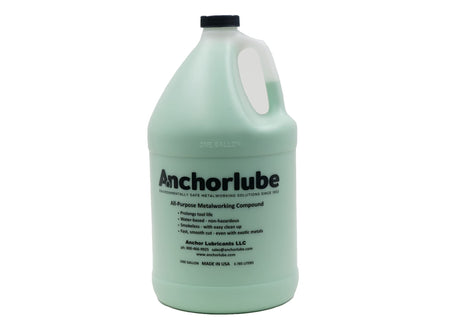 Anchorlube All-Purpose Metalworking Compound 1 Gallon - Water-Based Cutting Fluid for Drilling, Tapping, Sawing - Great on Stainless Steel | No Oil Anchorlube