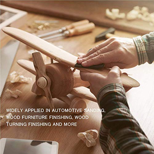 HSYMQ 24PCS Sand Paper Variety Pack Sandpaper 12 Grits Assorted for Wood Metal Sanding, Wet Dry Sandpaper HSYMQ