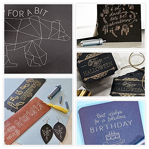 Foil Transfer Kit for Cricut Explore Air 2/Explore Air 3, 3 in 1 Foil Transfer Tool Housing and Blades for Cricut Maker/Maker 3, Including Fine, Termooan