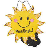 Sun Cutout Unfinished Wood Outdoors Summer Decor Door Hanger MDF Shape Canvas Style 1 Diverse Woodworking