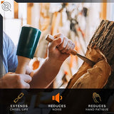 Schaaf Wood Carving Tools 15oz Small Wooden Mallet | Wood Tools Woodworking | Wood Hammer | Comfortable Handle Reduces Hand Fatigue | Urethane Schaaf Wood Carving Tools